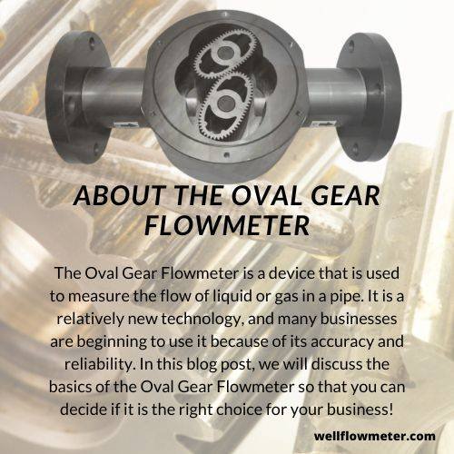 Flowmeter โฟลมิเตอร์ WELL About the Oval Gear Flowmeter