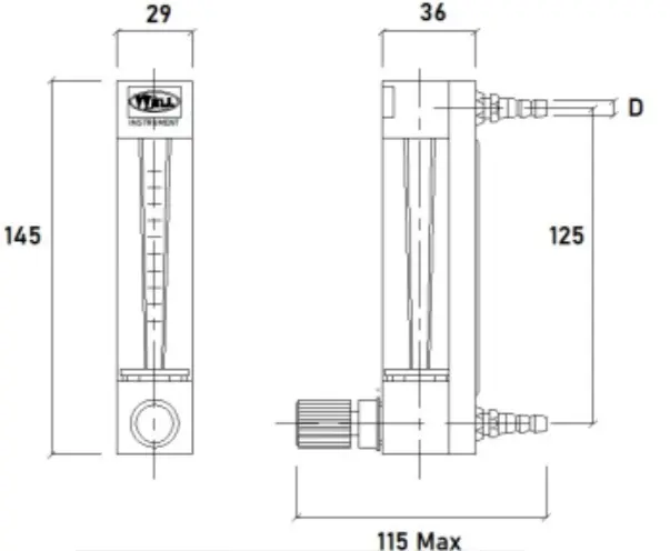 dimension for dk800s rotameter flowmeter dimension for dk800s rotameter flowmeter